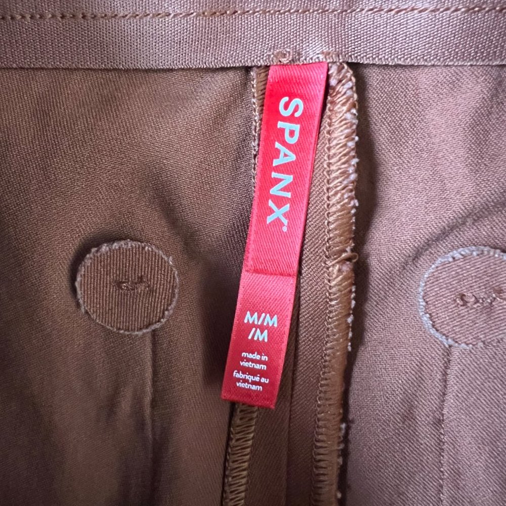 Worn once On The Go Ankle Slim Straight Pants In Bronze Glow Size  M - Picture 12 of 14